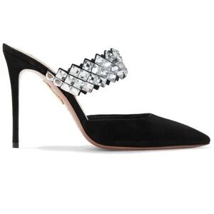 Aquazzura Black Mules